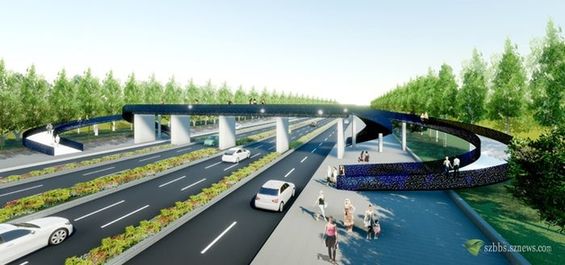 福田區(qū)12座人行天橋景觀(guān)改造